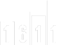 1611 logo blanco